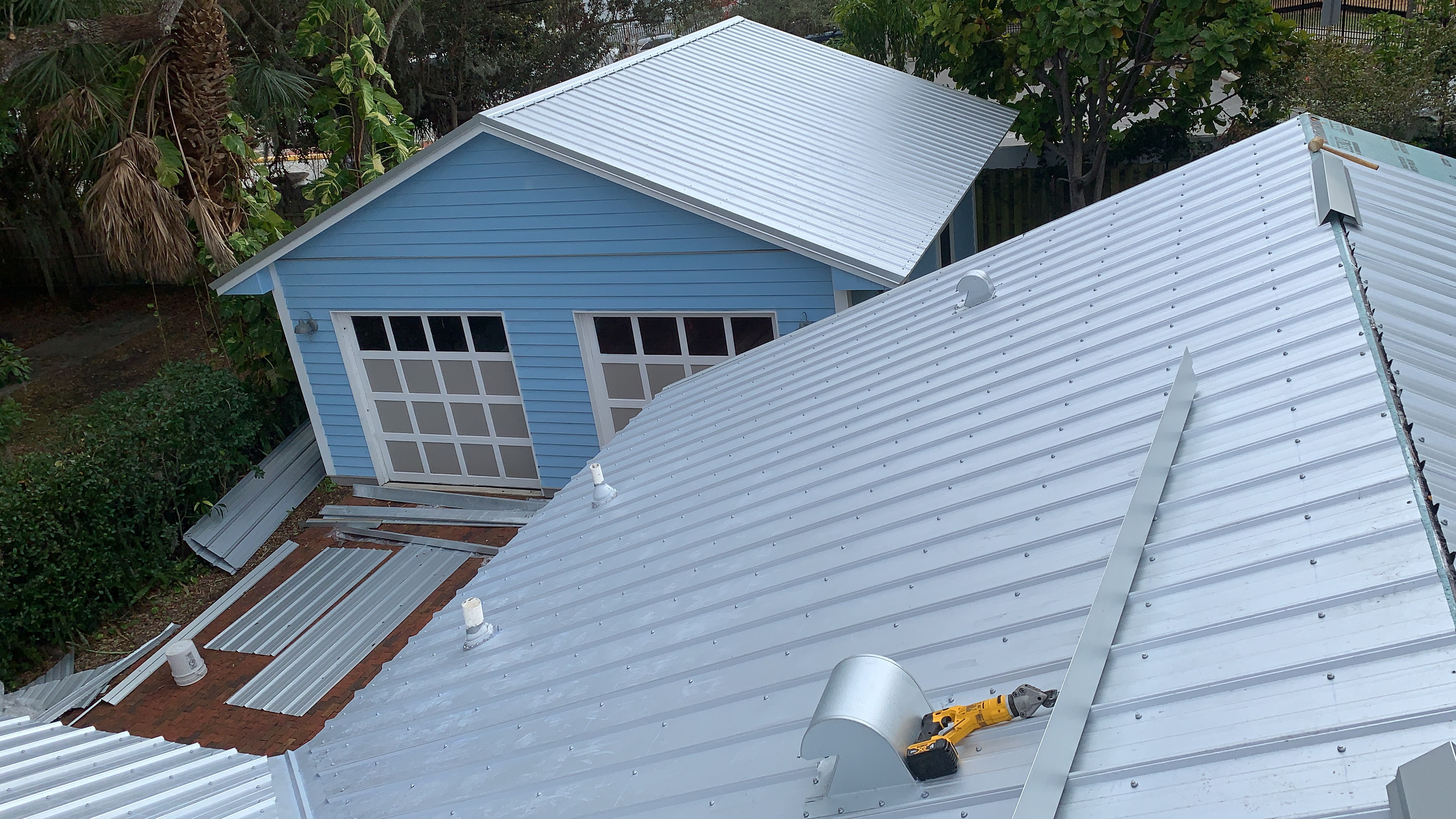 Metal roofing project