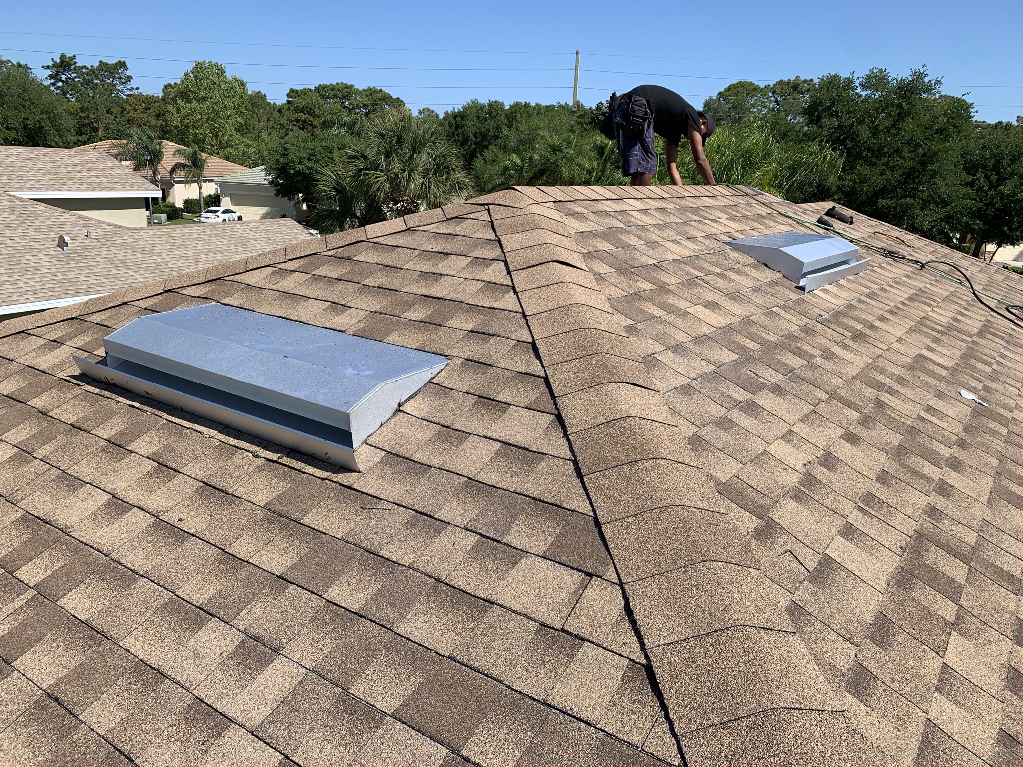 Shingle roofing project